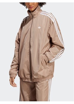adidas Bluza Oversized Track Top IP7143 Brązowy Loose Fit ze sklepu MODIVO w kategorii Bluzy damskie - zdjęcie 181039297