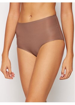 Chantelle Figi klasyczne z wysokim stanem Soft Stretch C26470 Brązowy ze sklepu MODIVO w kategorii Majtki damskie - zdjęcie 181039656
