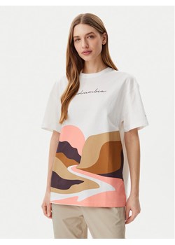 Columbia T-Shirt Rolling Bend™ Graphic 2120031 Biały Oversize ze sklepu MODIVO w kategorii Bluzki damskie - zdjęcie 181039658