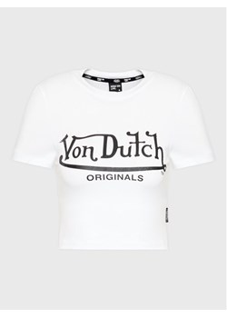 Von Dutch T-Shirt Arta 6 230 050 Biały Regular Fit ze sklepu MODIVO w kategorii Bluzki damskie - zdjęcie 181039798