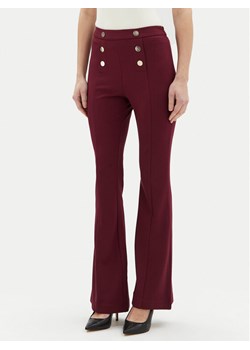 Motivi Spodnie materiałowe P040Q003468N Bordowy Flare Fit ze sklepu MODIVO w kategorii Spodnie damskie - zdjęcie 181039865
