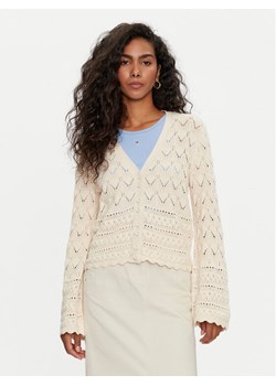 Vero Moda Kardigan Lua 10310863 Écru Regular Fit ze sklepu MODIVO w kategorii Swetry damskie - zdjęcie 181039869