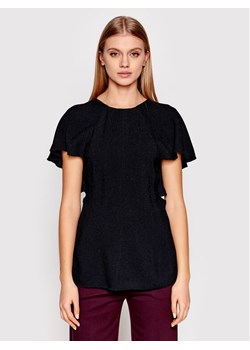 Victoria Victoria Beckham Bluzka Drape 1122WTP003178A Czarny Regular Fit - id: 0000300284636 - marki Victoria, Victoria Beckham - 181039887 Victoria Victoria Beckham Bluzka Drape 1122WTP003178A Czarny Regular Fit ze sklepu MODIVO w kategorii Bluzki damskie - zdjęcie 181039887