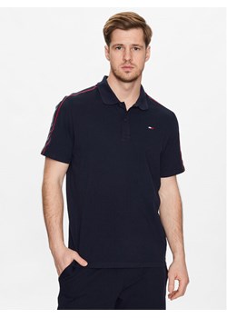 Tommy Hilfiger Polo Textured Tape MW0MW30713 Granatowy Slim Fit ze sklepu MODIVO w kategorii T-shirty męskie - zdjęcie 181040048