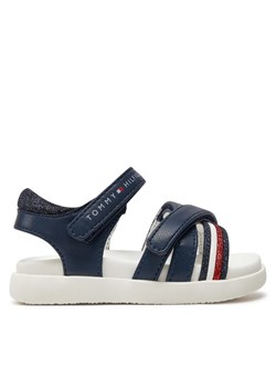 Tommy Hilfiger Sandały Strippes Velcro Sanadal T1A2-33234-0326 M Granatowy ze sklepu MODIVO w kategorii Sandały dziecięce - zdjęcie 181040208