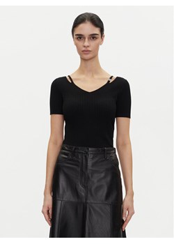 HUGO Bluzka Shata 50538223 Czarny Slim Fit ze sklepu MODIVO w kategorii Bluzki damskie - zdjęcie 181040348