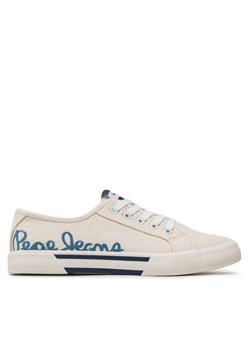 Pepe Jeans Tenisówki Brady Denim W PLS31438 Biały ze sklepu MODIVO w kategorii Trampki damskie - zdjęcie 181040366