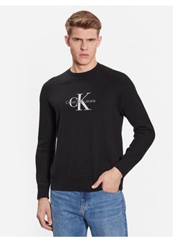 Calvin Klein Jeans Longsleeve J30J323408 Czarny Regular Fit ze sklepu MODIVO w kategorii T-shirty męskie - zdjęcie 181040488