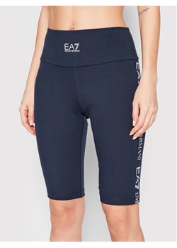 EA7 Emporio Armani Kolarki 3LTS61 TJ01Z 1554 Granatowy Slim Fit ze sklepu MODIVO w kategorii Szorty - zdjęcie 181040515