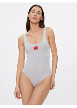 Hugo Body Red Label 50486017 Szary Slim Fit ze sklepu MODIVO w kategorii Bluzki damskie - zdjęcie 181040597