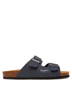 Pepe Jeans Klapki PMS90110 Granatowy ze sklepu MODIVO w kategorii Klapki męskie - zdjęcie 181040766