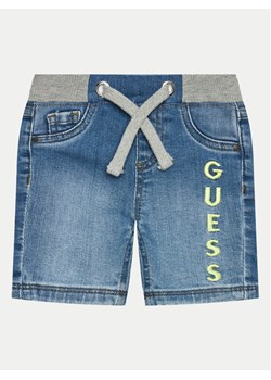 Guess Szorty jeansowe N4GD15 D4GV0 Niebieski Regular Fit ze sklepu MODIVO w kategorii Spodenki niemowlęce - zdjęcie 181040818