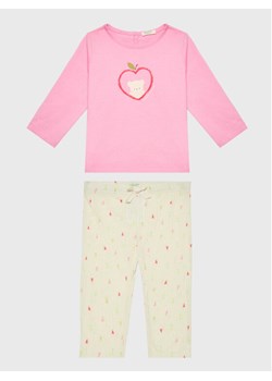 United Colors Of Benetton Komplet bluzka i legginsy 3QMFA102G Różowy Regular Fit ze sklepu MODIVO w kategorii Komplety niemowlęce - zdjęcie 181041015