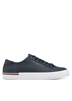 Tommy Hilfiger Sneakersy Core Corporate Vulc Leather FM0FM05399 Granatowy ze sklepu MODIVO w kategorii Buty sportowe męskie - zdjęcie 181041048
