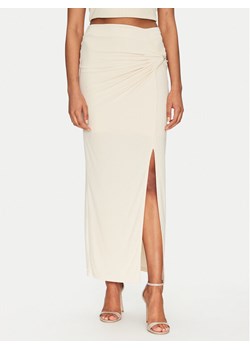 Guess Spódnica midi W5GD0E KAQL2 Beżowy Regular Fit ze sklepu MODIVO w kategorii Spódnice - zdjęcie 181041196