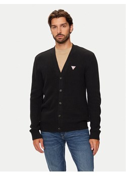 Guess Kardigan M4BR36 Z3HN2 Czarny Regular Fit ze sklepu MODIVO w kategorii Swetry męskie - zdjęcie 181041268