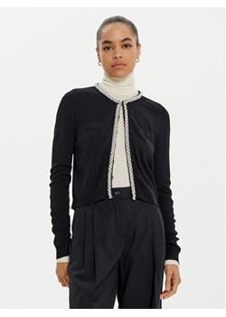 KARL LAGERFELD Kardigan 246W2003 Czarny Slim Fit ze sklepu MODIVO w kategorii Swetry damskie - zdjęcie 181041286