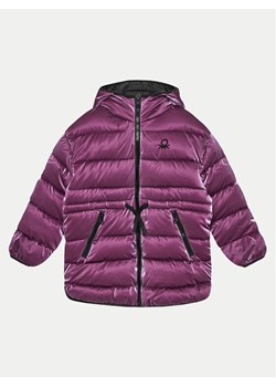 United Colors Of Benetton Kurtka zimowa 2OIMCN05G Fioletowy Regular Fit ze sklepu MODIVO w kategorii Kurtki dziewczęce - zdjęcie 181041386