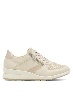 Rieker Sneakersy L4821-60 Écru ze sklepu MODIVO w kategorii Półbuty damskie - zdjęcie 181041396