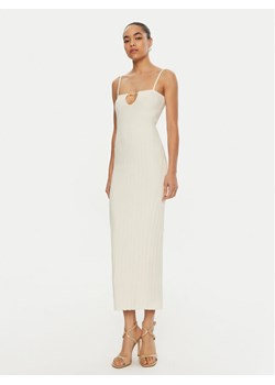 JACQUEMUS Sukienka dzianinowa 24E241KN358-2355 Biały Regular Fit ze sklepu MODIVO w kategorii Sukienki - zdjęcie 181041428