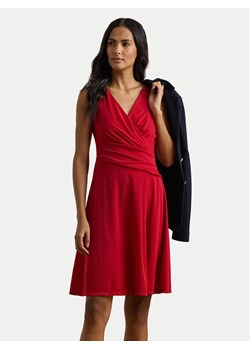 LAUREN RALPH LAUREN Sukienka koktajlowa 250865006023 Czerwony Regular Fit ze sklepu MODIVO w kategorii Sukienki - zdjęcie 181041436