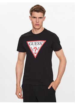 Guess T-Shirt M2YI71 I3Z14 Czarny Slim Fit ze sklepu MODIVO w kategorii T-shirty męskie - zdjęcie 181041469