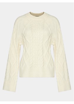 Gina Tricot Sweter 20726 Biały Regular Fit ze sklepu MODIVO w kategorii Swetry damskie - zdjęcie 181041509