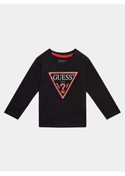 Guess Bluzka N84I24 K8HM0 Czarny Regular Fit ze sklepu MODIVO w kategorii Bluzki dziewczęce - zdjęcie 181041616