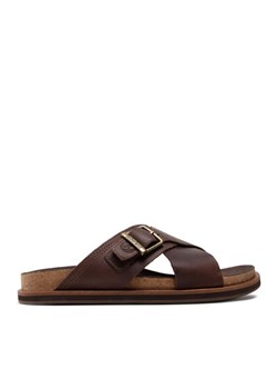 Timberland Klapki Amalfi Vibes Slide TB0A41A1V131 Brązowy ze sklepu MODIVO w kategorii Klapki męskie - zdjęcie 181041865