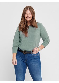 ONLY Carmakoma Sweter 15197209 Zielony Regular Fit ze sklepu MODIVO w kategorii Swetry damskie - zdjęcie 181041875