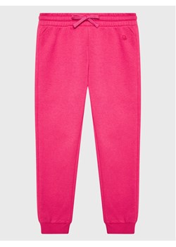United Colors Of Benetton Spodnie dresowe 35TMCF022 Różowy Regular Fit ze sklepu MODIVO w kategorii Spodnie dziewczęce - zdjęcie 181041885