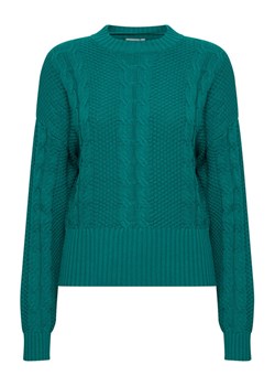 ICHI Sweter 20119847 Zielony Regular Fit ze sklepu MODIVO w kategorii Swetry damskie - zdjęcie 181041886