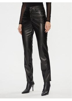 Noisy May Spodnie z imitacji skóry 27026067 Czarny Slim Fit ze sklepu MODIVO w kategorii Spodnie damskie - zdjęcie 181041946