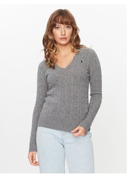 Polo Ralph Lauren Sweter 211910422013 Szary Regular Fit ze sklepu MODIVO w kategorii Swetry damskie - zdjęcie 181041976