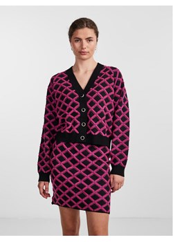 YAS Kardigan 26031038 Różowy Regular Fit ze sklepu MODIVO w kategorii Swetry damskie - zdjęcie 181042035