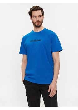 Napapijri T-Shirt NP0A4H8S Niebieski Regular Fit ze sklepu MODIVO w kategorii T-shirty męskie - zdjęcie 181042415