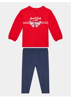 Guess Komplet t-shirt i spodenki A3YG15 KA6W4 Czerwony Regular Fit ze sklepu MODIVO w kategorii Komplety niemowlęce - zdjęcie 181042456