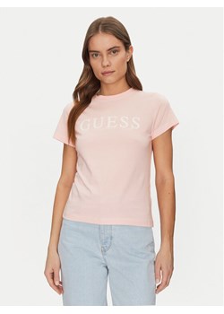 Guess T-Shirt V5GI15 J1314 Różowy Shirt Fit ze sklepu MODIVO w kategorii Bluzki damskie - zdjęcie 181042699