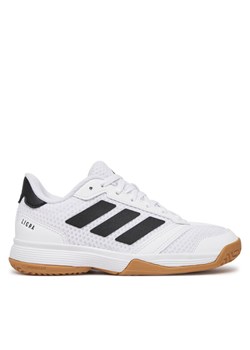 adidas Buty halowe Ligra 8 Indoor Shoes Kids IH8244 Biały ze sklepu MODIVO w kategorii Buty sportowe dziecięce - zdjęcie 181042787