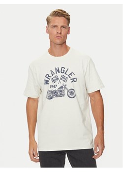 Wrangler T-Shirt Americana 112357379 Biały Regular Fit ze sklepu MODIVO w kategorii T-shirty męskie - zdjęcie 181042808