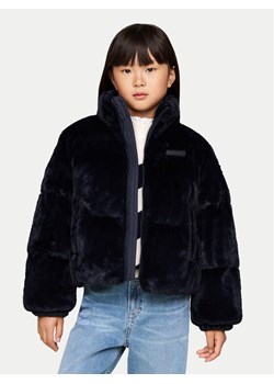 Tommy Hilfiger Futro New York KG0KG08369 Granatowy Loose Fit ze sklepu MODIVO w kategorii Kurtki dziewczęce - zdjęcie 181042875