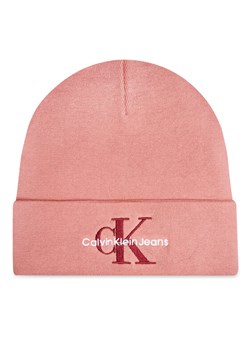 Calvin Klein Czapka Mono Logo Embro K60K612668 Różowy ze sklepu MODIVO w kategorii Czapki zimowe damskie - zdjęcie 181043226