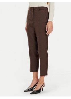 Marella Chinosy Lazzara 2423136075 Brązowy Slim Fit ze sklepu MODIVO w kategorii Spodnie damskie - zdjęcie 181043265