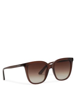 Calvin Klein Okulary przeciwsłoneczne CK23506S Brązowy ze sklepu MODIVO w kategorii Okulary przeciwsłoneczne damskie - zdjęcie 181043337