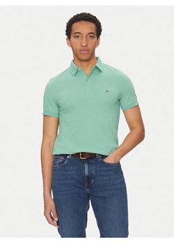 Tommy Hilfiger Polo 1985 MW0MW17771 Zielony Slim Fit ze sklepu MODIVO w kategorii T-shirty męskie - zdjęcie 181043506