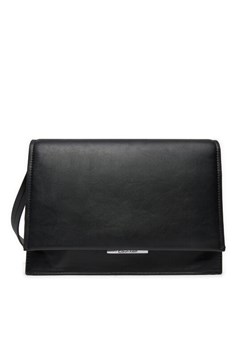 Calvin Klein Torebka Ck Linear Shoulder Bag K60K612158 Czarny ze sklepu MODIVO w kategorii Listonoszki - zdjęcie 181043927