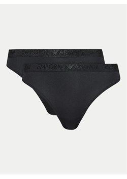 Emporio Armani Underwear Komplet 2 par stringów 163333 4R235 00020 Czarny ze sklepu MODIVO w kategorii Majtki damskie - zdjęcie 181043929