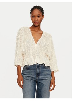 YAS Bluzka Isa 26034802 Écru Regular Fit ze sklepu MODIVO w kategorii Bluzki damskie - zdjęcie 181044259