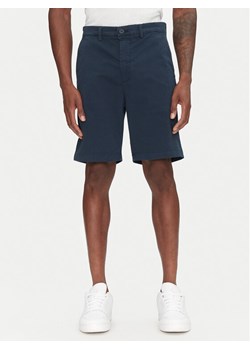 Pepe Jeans Szorty materiałowe PM801181 Granatowy Regular Fit ze sklepu MODIVO w kategorii Spodenki męskie - zdjęcie 181044348