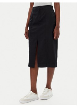 Calvin Klein Jeans Spódnica midi J20J225327 Czarny Regular Fit ze sklepu MODIVO w kategorii Spódnice - zdjęcie 181044456